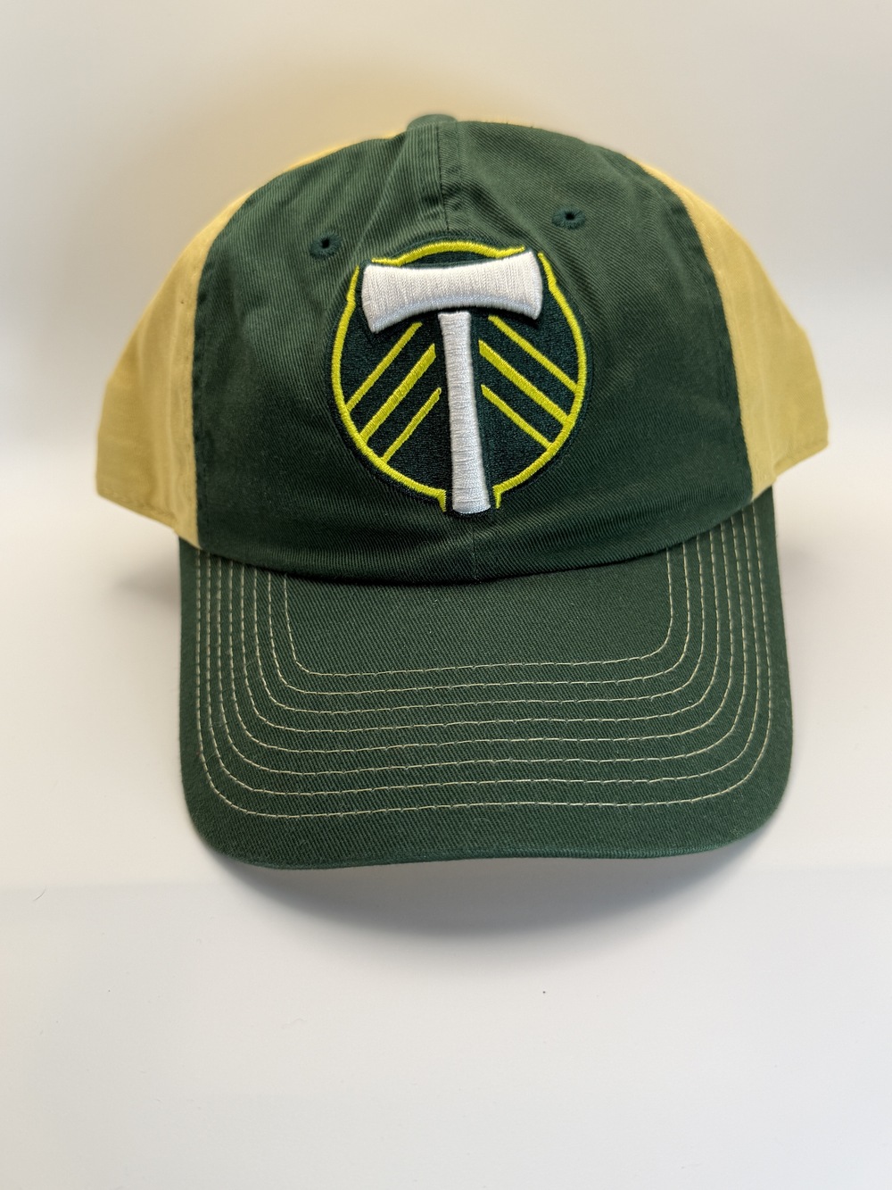 Portland Timbers Green Yellow Adjustable Fanatics Embroidered Logo Hat